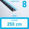 Listwa L profil narożna 8mm CZARNY MAT ALU 250cm