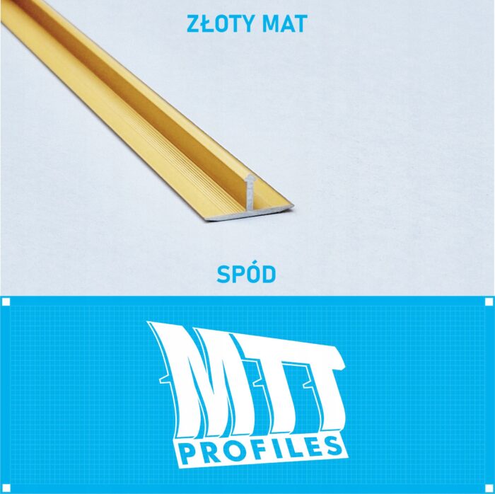 Listwa łącząca progowa TEOWNIK 20mm ZŁOTY MAT 1m - obrazek 3
