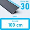 Listwa łącząca progowa TEOWNIK 30mm CZARNY MAT 1m