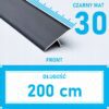 Listwa łącząca progowa TEOWNIK 30mm CZARNY MAT 2m