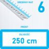 Listwa L profil narożna 6mm SREBRNY MAT ALU 250cm