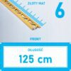 Listwa L profil narożna 6mm ZŁOTY MAT ALU 125cm