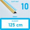 Kątownik aluminiowy anod ZŁOTY MAT 10x10mm 125cm