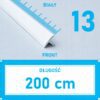 Listwa łącząca progowa TEOWNIK 13mm BIAŁY MAT 2m