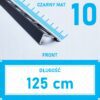 Listwa L profil narożna 10mm CZARNY MAT ALU 125cm