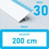 Listwa łącząca progowa TEOWNIK 30mm BIAŁY MAT 2m