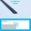 Kątownik aluminiowy anod CZARNY MAT 10x10mm 250cm - obrazek 4