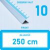 Kątownik aluminiowy anod SREBRNY MAT 10x10mm 250cm