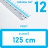 Listwa L profil narożna 12mm SREBRNY MAT ALU 125cm