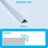 Kątownik aluminiowy anod SREBRNY MAT 10x10mm 250cm - obrazek 4
