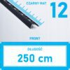 Listwa L profil narożna 12mm CZARNY MAT ALU 250cm