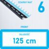 Listwa L profil narożna 6mm CZARNY MAT ALU 125cm