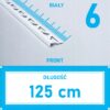 Listwa L profil narożna 6mm BIAŁY ALU 125cm