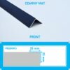 KĄTOWNIK aluminiowy CZARNY MAT 25x25mm anodowany 250cm - obrazek 4