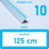 Kątownik aluminiowy anod SREBRNY MAT 10x10mm 125cm