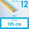 Listwa L profil narożna 12mm ZŁOTY MAT ALU 125cm