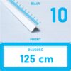 Kątownik aluminiowy BIAŁY MAT 10x10mm 125cm
