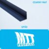 KĄTOWNIK aluminiowy CZARNY MAT 25x25mm anodowany 250cm - obrazek 3