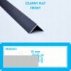 Kątownik aluminiowy anod CZARNY MAT 15x15mm 125cm - obrazek 4