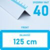 Kątownik aluminiowy anod SREBRNY MAT 40x40mm 125cm