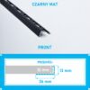 Listwa L profil narożna 12mm CZARNY MAT ALU 250cm - obrazek 4