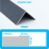 KĄTOWNIK aluminiowy CZARNY 30x30mm anodowany 250cm - obrazek 4