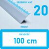 Listwa łącząca progowa TEOWNIK 20mm SREBRNY MAT 1m