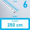 Listwa L profil narożna 6mm BIAŁY ALU 250cm