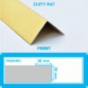 KĄTOWNIK aluminiowy ZŁOTY 30x30mm anodowany 250cm - obrazek 4