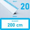 Listwa łącząca progowa TEOWNIK 20mm BIAŁY MAT 2m