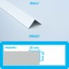 KĄTOWNIK aluminiowy BIAŁY MAT 25x25mm anodowany 125cm - obrazek 4