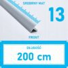 Listwa łącząca progowa TEOWNIK 13mm SREBRNY MAT 2m