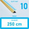 Kątownik aluminiowy anod ZŁOTY MAT 10x10mm 250cm
