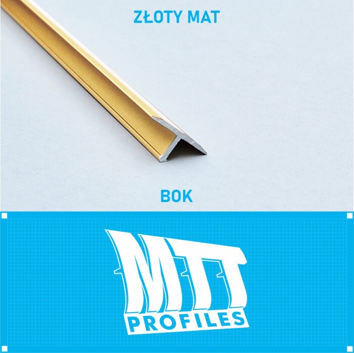 Listwa łącząca progowa TEOWNIK 20mm ZŁOTY MAT 1m - obrazek 2