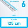 Listwa L profil narożna 6mm SREBRNY MAT ALU 125cm