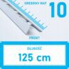 Listwa L profil narożna 10mm SREBRNY MAT ALU 125cm