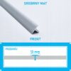 Listwa łącząca progowa TEOWNIK 13mm SREBRNY MAT 1m - obrazek 4
