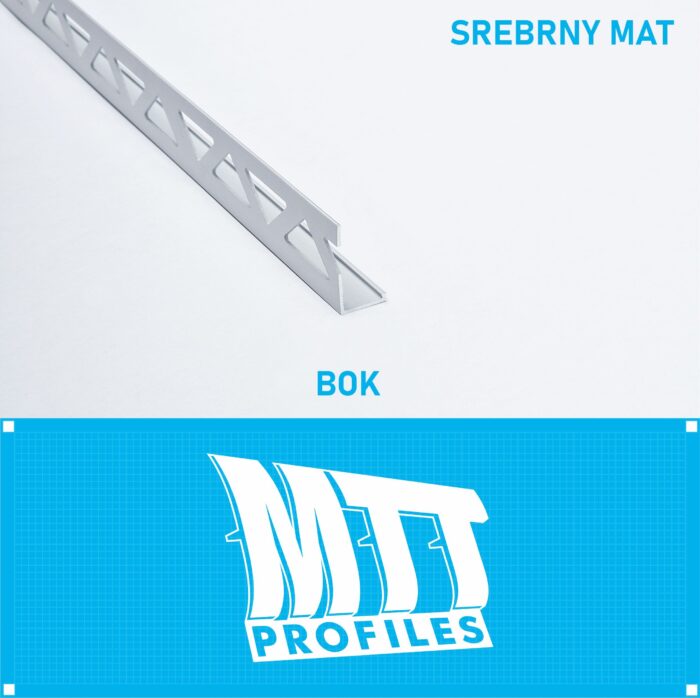Listwa L profil narożna 12mm SREBRNY MAT ALU 125cm - obrazek 3