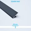 Listwa łącząca progowa TEOWNIK 25mm CZARNY MAT 1m - obrazek 4
