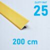 Listwa łącząca progowa TEOWNIK 25mm ZŁOTY MAT 2m