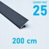 Listwa łącząca progowa TEOWNIK 25mm CZARNY MAT 2m